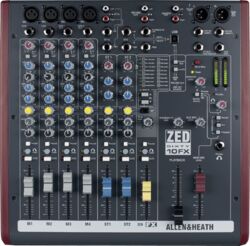 Mesa de mezcla analógica Allen & heath ZED60-10FX