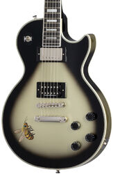 Guitarra eléctrica de corte único. Epiphone Adam Jones Les Paul Custom Mark Ryden's Queen Bee - Antique silverburst