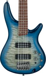 Bajo eléctrico de cuerpo sólido Ibanez Standard SR405EQM SCB 5-String - Stained cosmic blue starburst