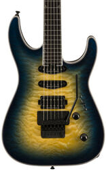 Guitarra eléctrica con forma de str. Jackson Pro Plus Soloist SLA3Q - Amber blue burst