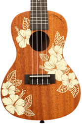 Ukulele Kala Hibiscus Mahogany Concert Ukulele - natural satin