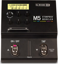 Simulacion de modelado de amplificador de guitarra Line 6 M5 Stompbox