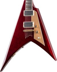 Guitarra electrica metalica Ltd Kirk Hammett KH-V 602 - Red sparkle