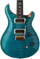 Guitarra eléctrica de doble corte Prs USA Custom 24-08 10 Top (TCI Pickups) - Carroll blue