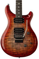 Guitarra eléctrica de doble corte Prs SE Custom 24 Floyd (85/15 S Pickups) - Charcoal cherry burst