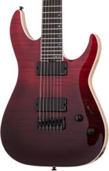 Guitarra eléctrica barítono Schecter C-7 SLS Elite 7-String - Blood burst