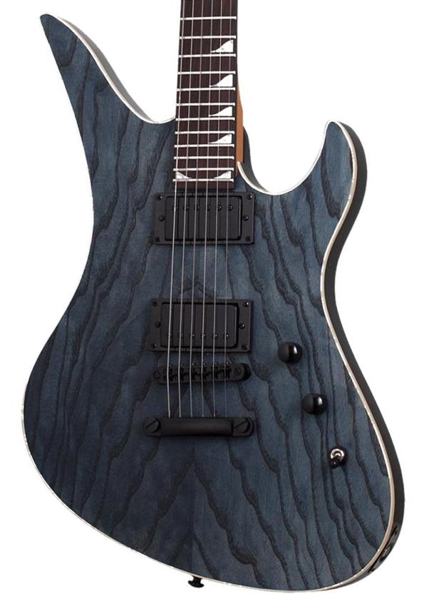 Guitarra electrica metalica Schecter Avenger Standard - Charcoal satin