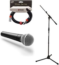 Pack de micrófonos con soporte Shure SM58 + Pied perche X-tone  + Câble XLR 3M