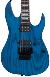 Guitarra electrica metalica Sire Larry Carlton X5 - Trans blue satin