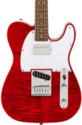 Guitarra eléctrica con forma de tel Squier Affinity Telecaster FMT SH - Crimson red transparent