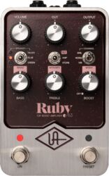 Simulacion de modelado de amplificador de guitarra Universal audio UAFX RUBY '63 TOP BOOST AMPLIFIER